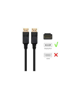 Ewent EC1406 cable DisplayPort 2 m Negro 2