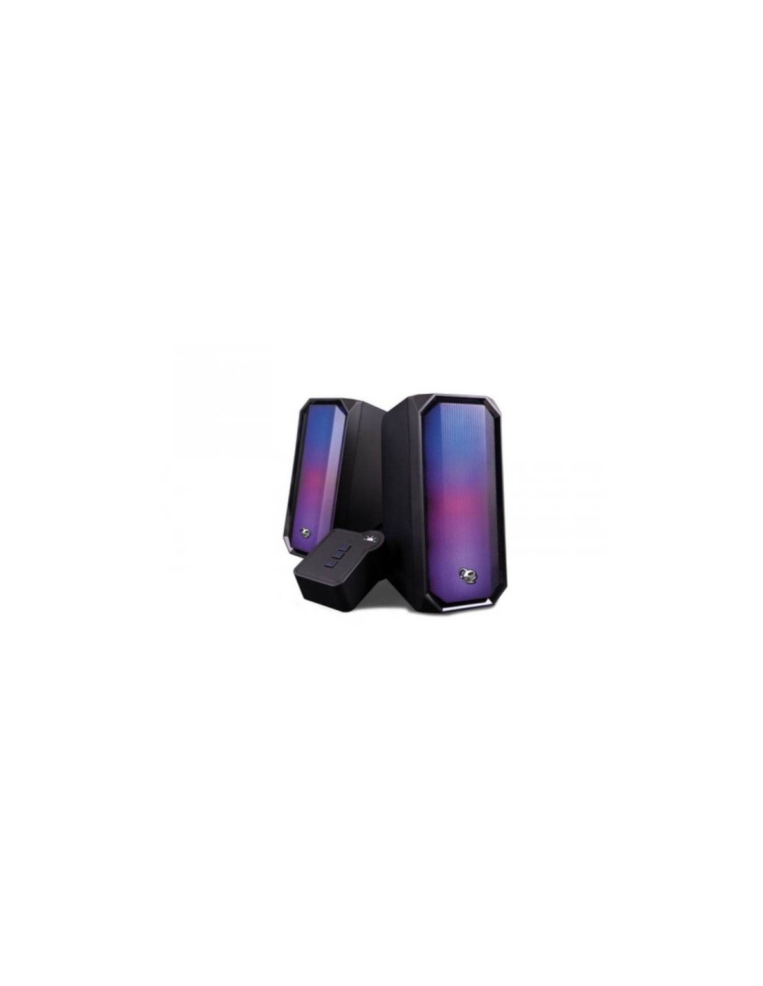 ALTAVOCES COOLBOX R205 2.0 RGB NEGRO + MANDO
