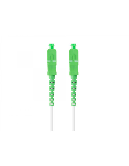 Lanberg FO-SASA-SS31-0100-WH cable de fibra optica 10 m SC/APC G.657.B3 Blanco