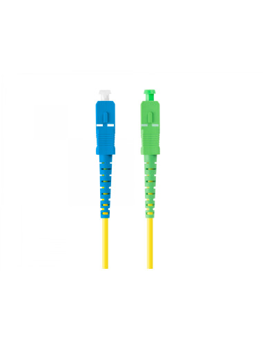 Lanberg FO-SASU-SS21-0030-YE cable de fibra optica 3 m SC/APC SC/UPC G.657.A1 Amarillo