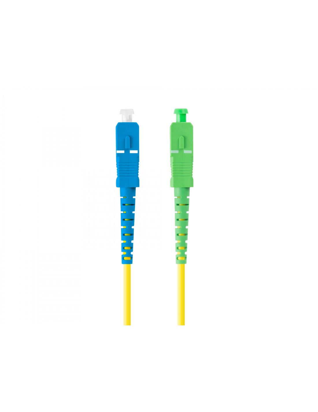 Lanberg FO-SASU-SS21-0010-YE cable de fibra optica 1 m SC/APC SC/UPC G.657.A1 Amarillo