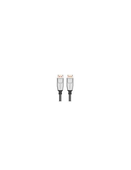 Lanberg CA-DPDP-20CU-0010-BK cable DisplayPort 1 m Negro, Plata