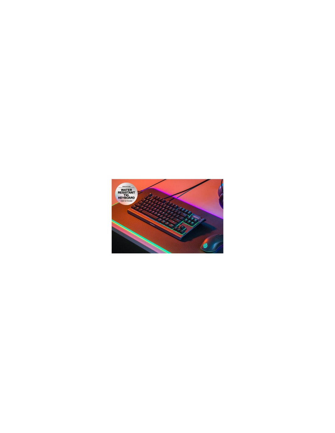 Steelseries APEX 3 TKL teclado USB QWERTY Inglés de EE. UU. Negro