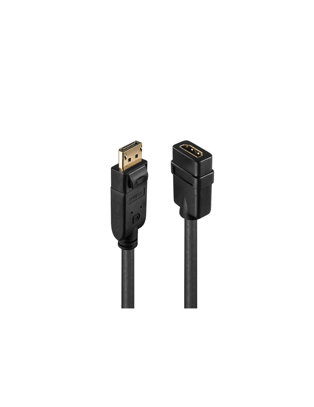 Lindy 41005 adaptador de cable de vÍ­deo 0,15 m DisplayPort HDMI Negro