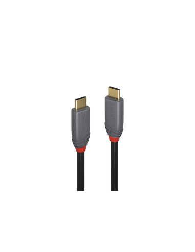 Lindy 36900 cable USB 0,5 m USB C 10 Gbit/s Negro, Gris
