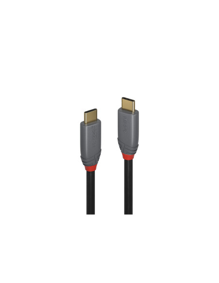 Lindy 36900 cable USB 0,5 m USB C 10 Gbit/s Negro, Gris