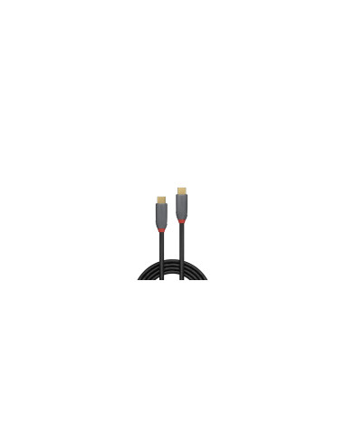 Lindy 36900 cable USB 0,5 m USB C 10 Gbit/s Negro, Gris