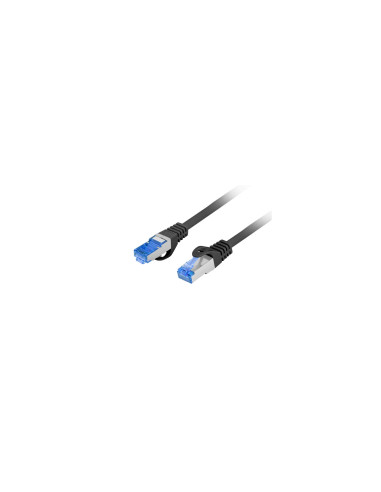 Lanberg PCF6A-10CC-0200-BK cable de red Negro 2 m Cat6a S/FTP (S-STP)