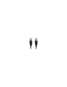 Lanberg CA-USBA-20CU-0010-BK cable USB 1 m USB 2.0 Negro 2