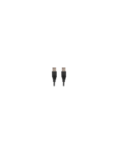 Lanberg CA-USBA-20CU-0010-BK cable USB 1 m USB 2.0 Negro