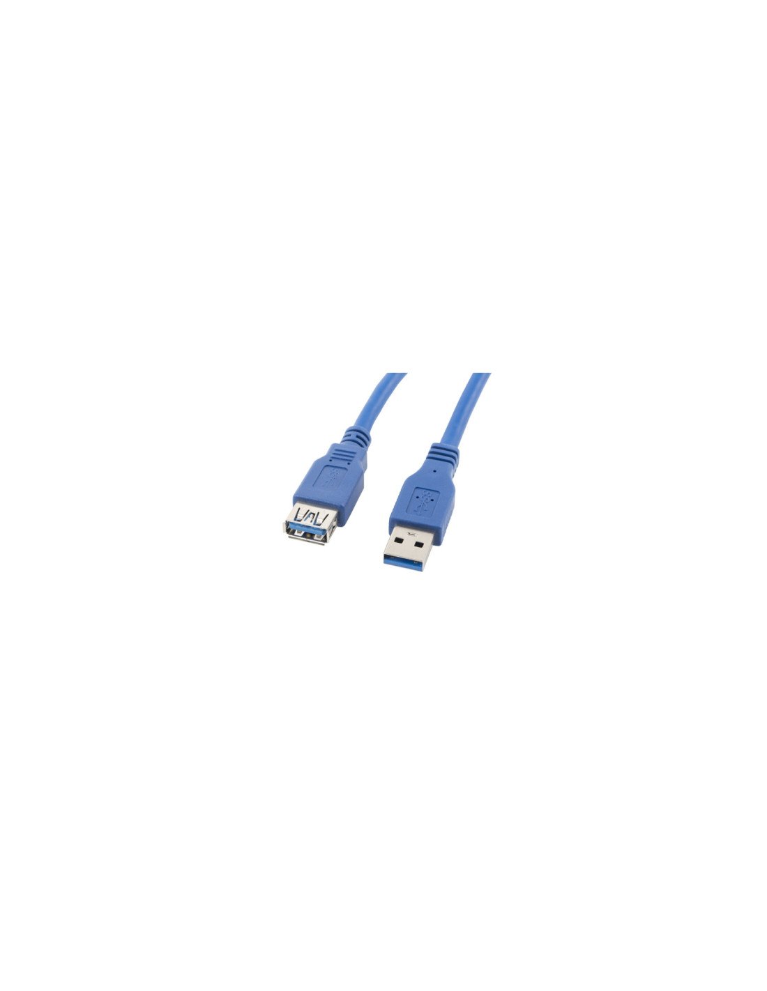 Lanberg CA-US3E-10CC-0030-B cable USB 3 m USB A Azul
