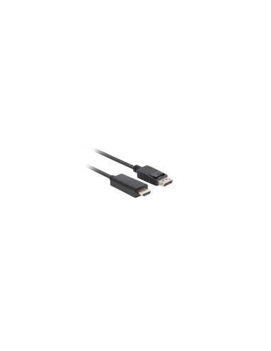 Lanberg CA-DPHD-11CC-0050-BK cambiador de género para cable DisplayPort HDMI Negro