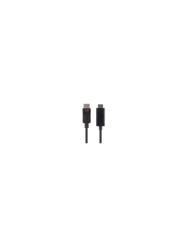 Lanberg CA-DPHD-11CC-0050-BK cambiador de género para cable DisplayPort HDMI Negro