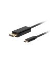 Lanberg CA-CMDP-10CU-0030-BK adaptador de cable de vídeo 3 m USB Tipo C DisplayPort Negro
