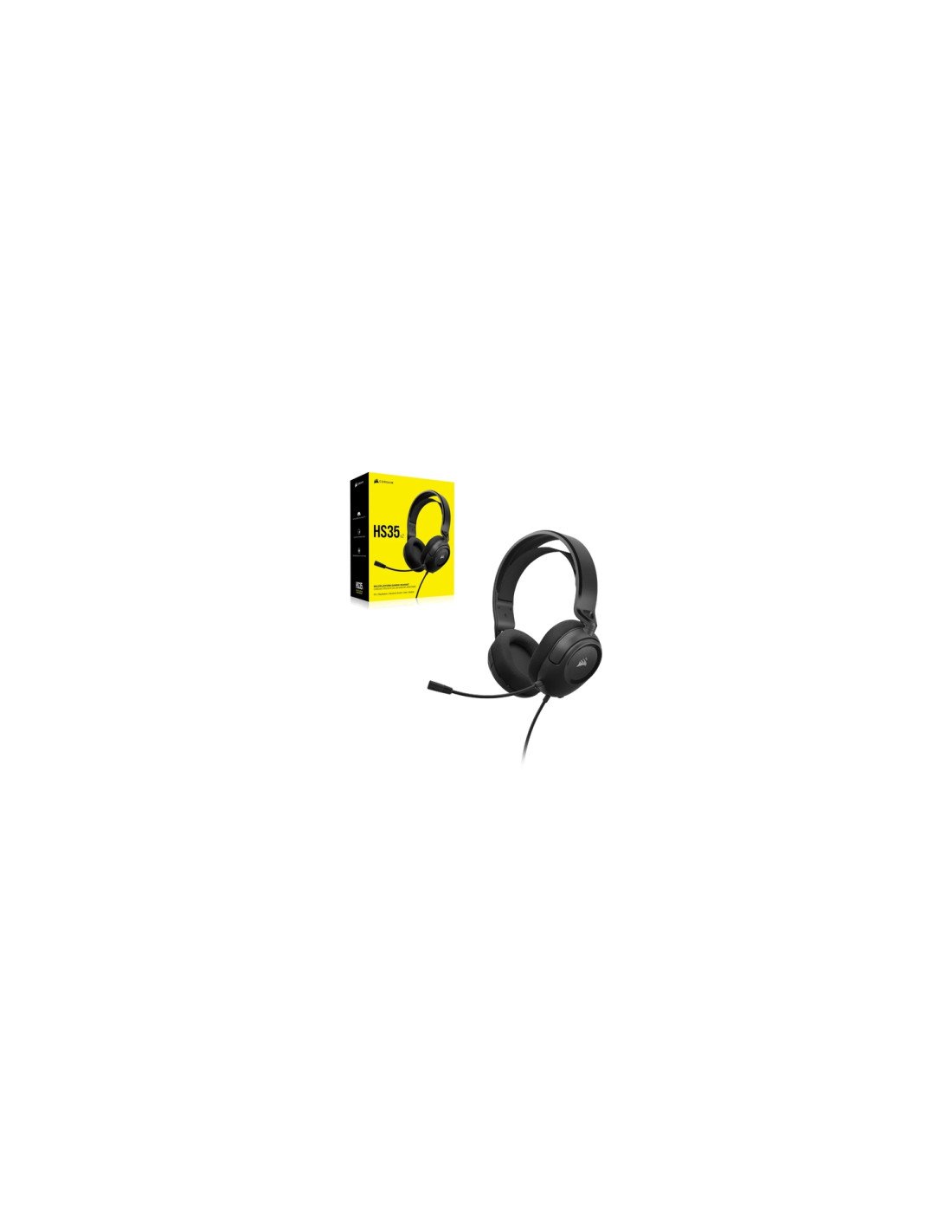 Corsair HS35 v2 Auriculares Alámbrico Diadema Juego Carbono