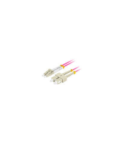 Lanberg FO-LUSU-MD41-0010-VT Cable de fibra óptica e InfiniBand 1 m LC SC LC/SC Violeta