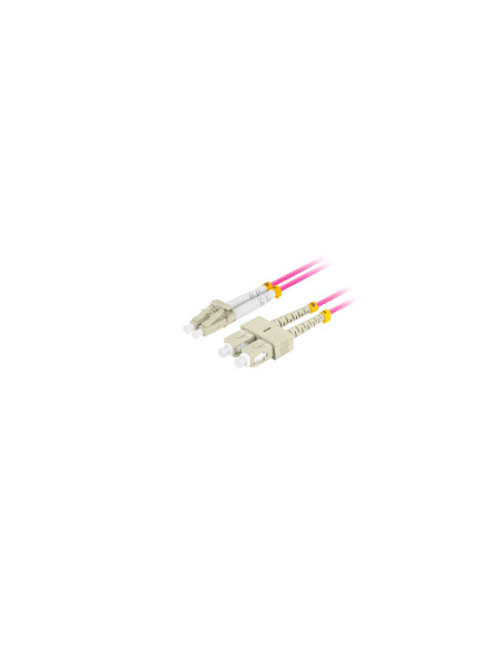 Lanberg FO-LUSU-MD41-0010-VT Cable de fibra óptica e InfiniBand 1 m LC SC LC/SC Violeta