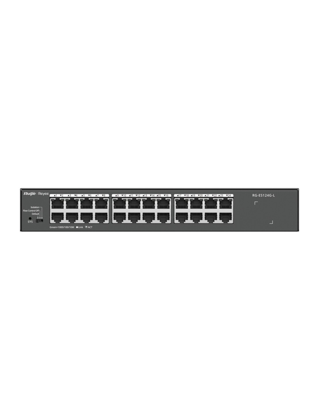 Ruijie Networks RG-ES124G-L switch No administrado L2 Gigabit Ethernet (10/100/1000) Negro