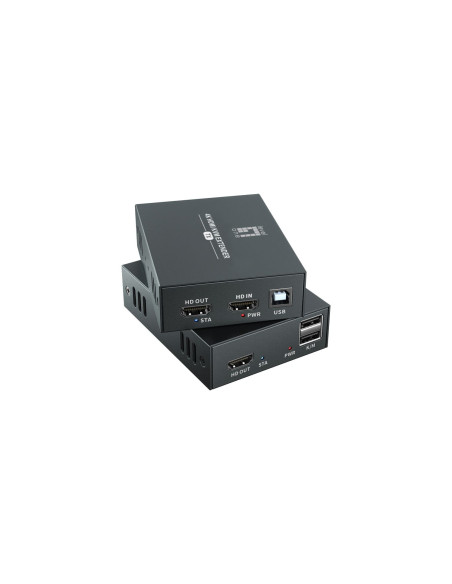 LevelOne HVE-8111 extensor audio/video Transmisor y receptor de señales AV Negro