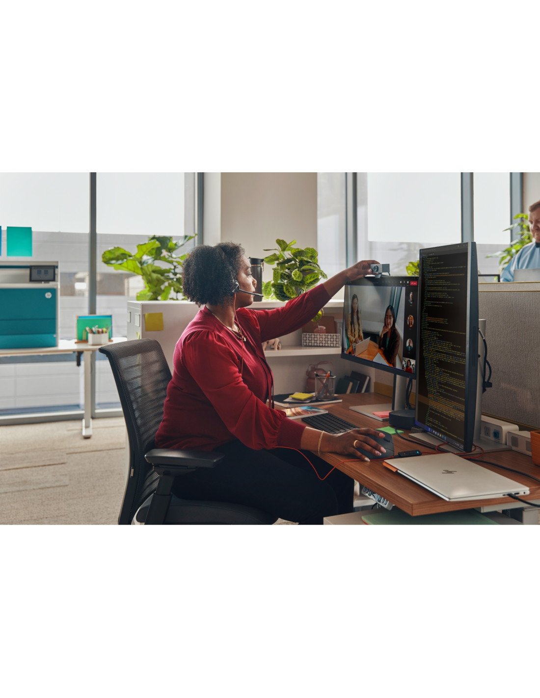 Poly Auriculares monoaurales Blackwire 3310 USB-C + Adaptador USB-C/A