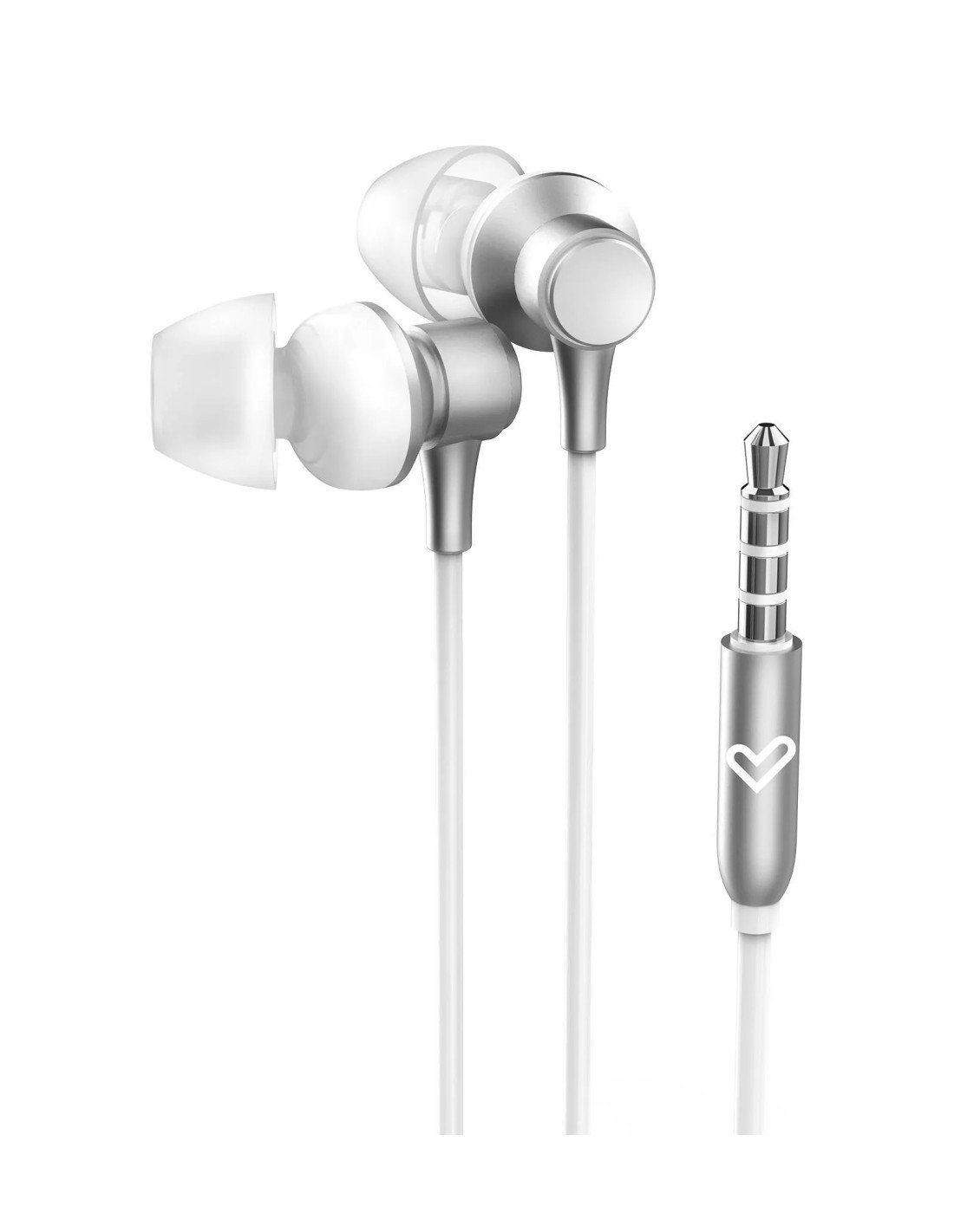 Energy Sistem Metallized Auriculares Alámbrico Dentro de oído Llamadas/Música Plata, Blanco