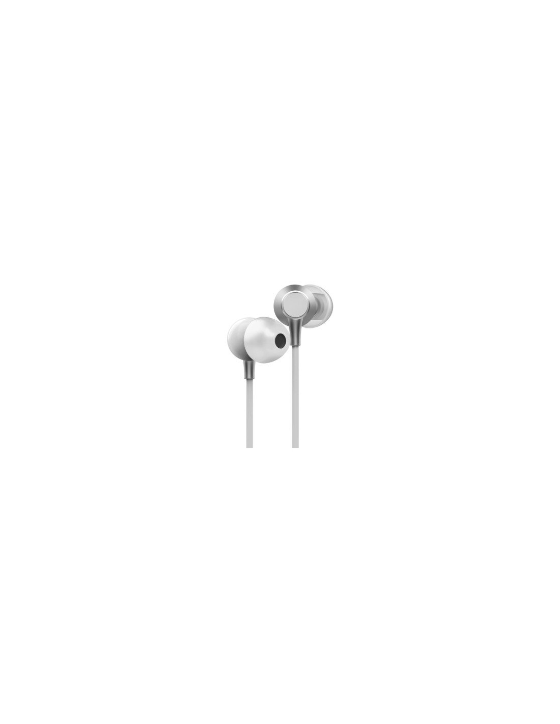 Energy Sistem Metallized Auriculares Alámbrico Dentro de oído Llamadas/Música Plata, Blanco
