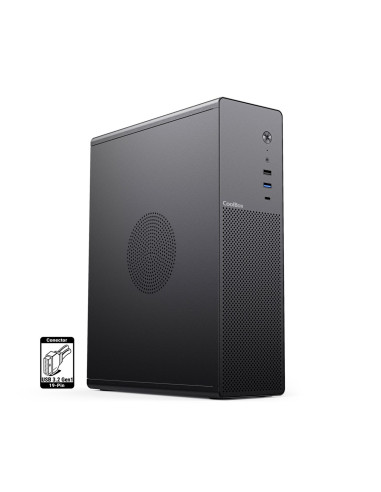 CoolBox CAJA MATX SLIM T100 USB-C 3.2 GEN1 FULL METAL S/FTE + 1 VENT.