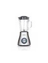 Haeger LQ-600.007A licuadora 1,5 L Batidora de vaso 600 W Negro, Acero inoxidable, Transparente
