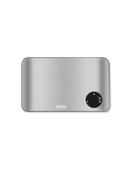Haeger KS-DIG.012A báscula de cocina Acero inoxidable Encimera Rectángulo Báscula electrónica de cocina