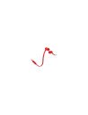 AURICULARES INTRAUDITIVOS JBL PURE BASS DRIVERS 9MM CABLE PLANO FUNCION MANOS LIBRES ROJO JBLT110RED