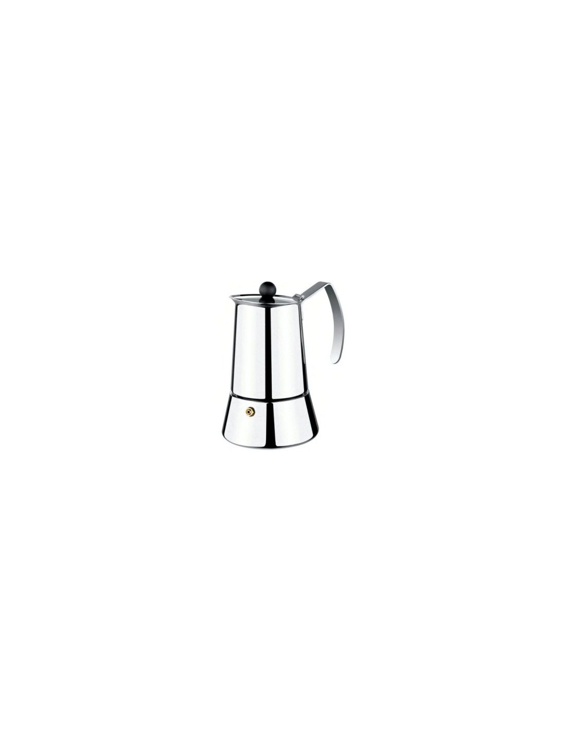 CAFETERA MONIX ETERNA 6 TAZAS MANGO ASAS ACERO INOXIDABLE EXTERIOR BRILLANTE APTO PARA TODO TIPO DE COCINAS M630006