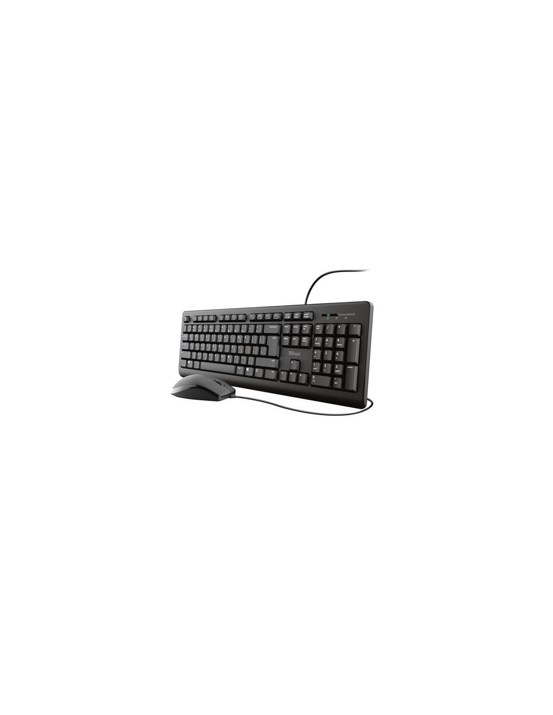 TECLADO+RATON USB TRUST TKM-250 SILENCIOSO Y REST A LIQUIDOS