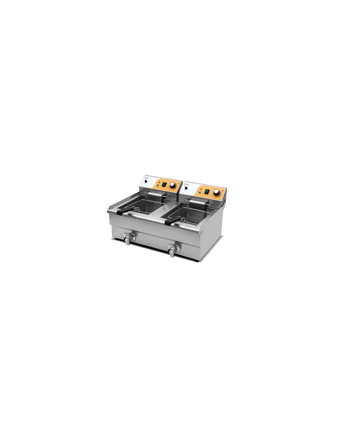 FREIDORA ELÉCTRICA PROFESIONAL 16+16 LITROS 2X3000W CHEF PRO