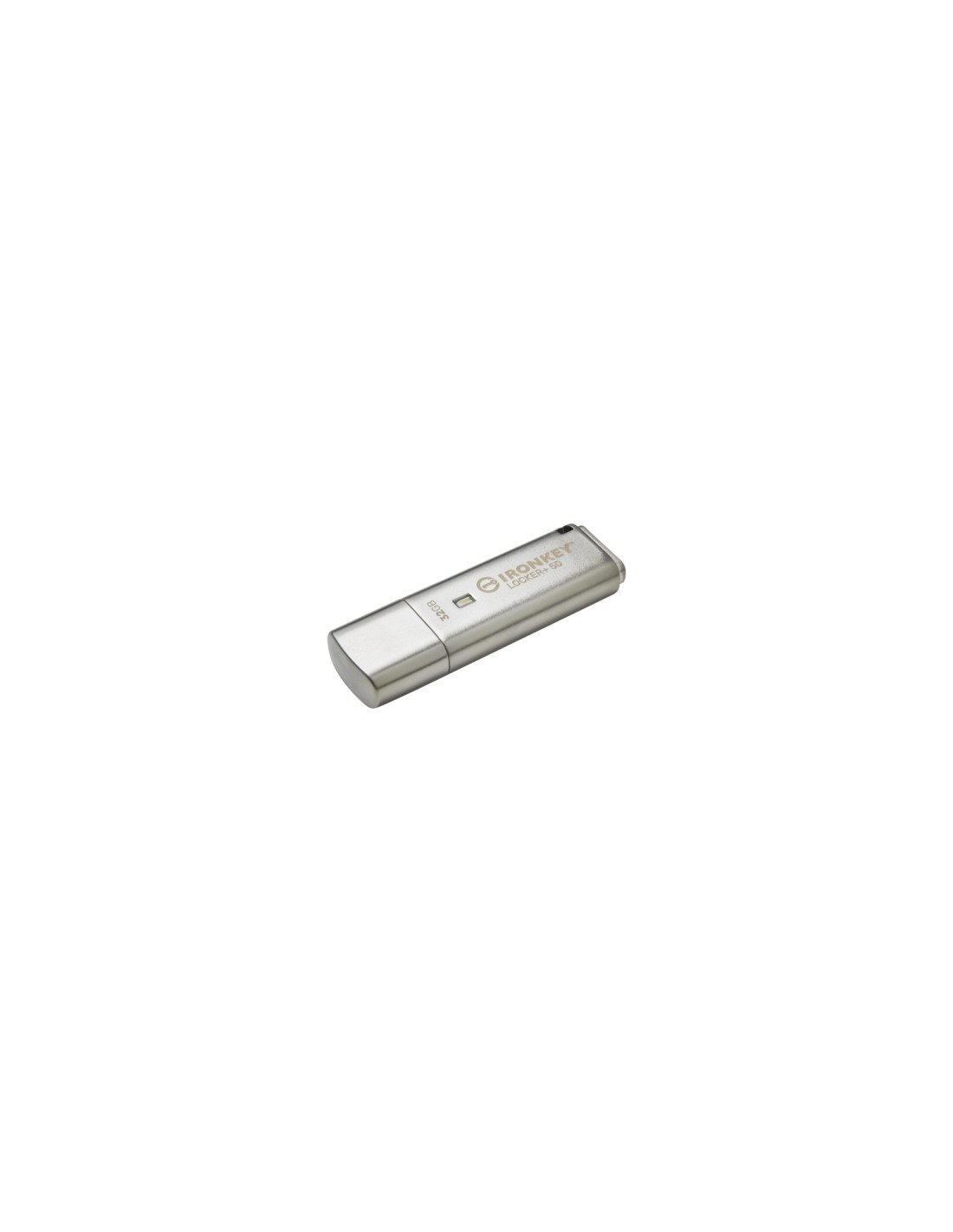 Kingston Technology IronKey Locker+ 50 unidad flash USB 32 GB USB tipo A 3.2 Gen 1 (3.1 Gen 1) Plata