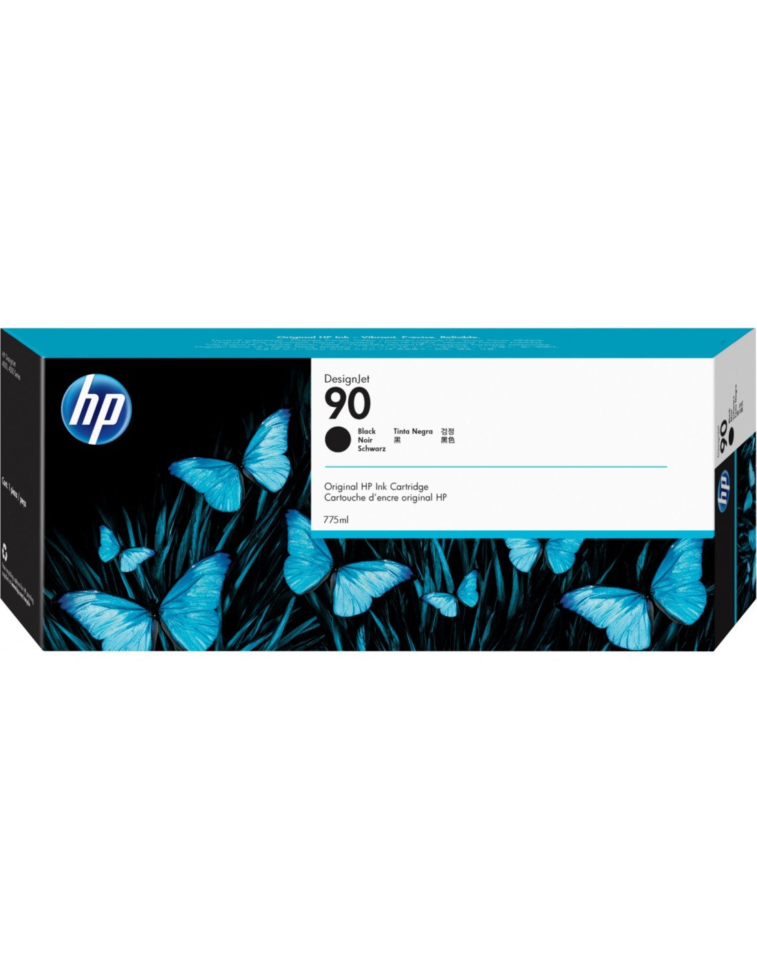 HP Cartucho de tinta DesignJet 90 negro de 775 ml