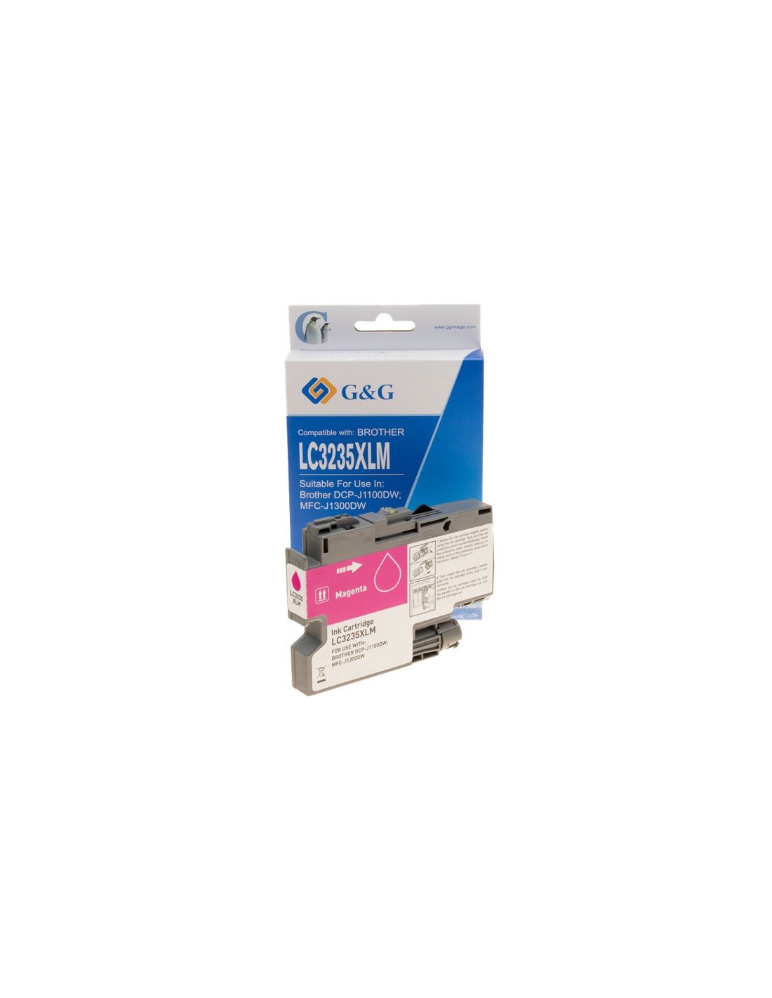 G&G NP-B-03235XLM cartucho de tinta 1 pieza(s) Compatible Alto rendimiento (XL) Magenta