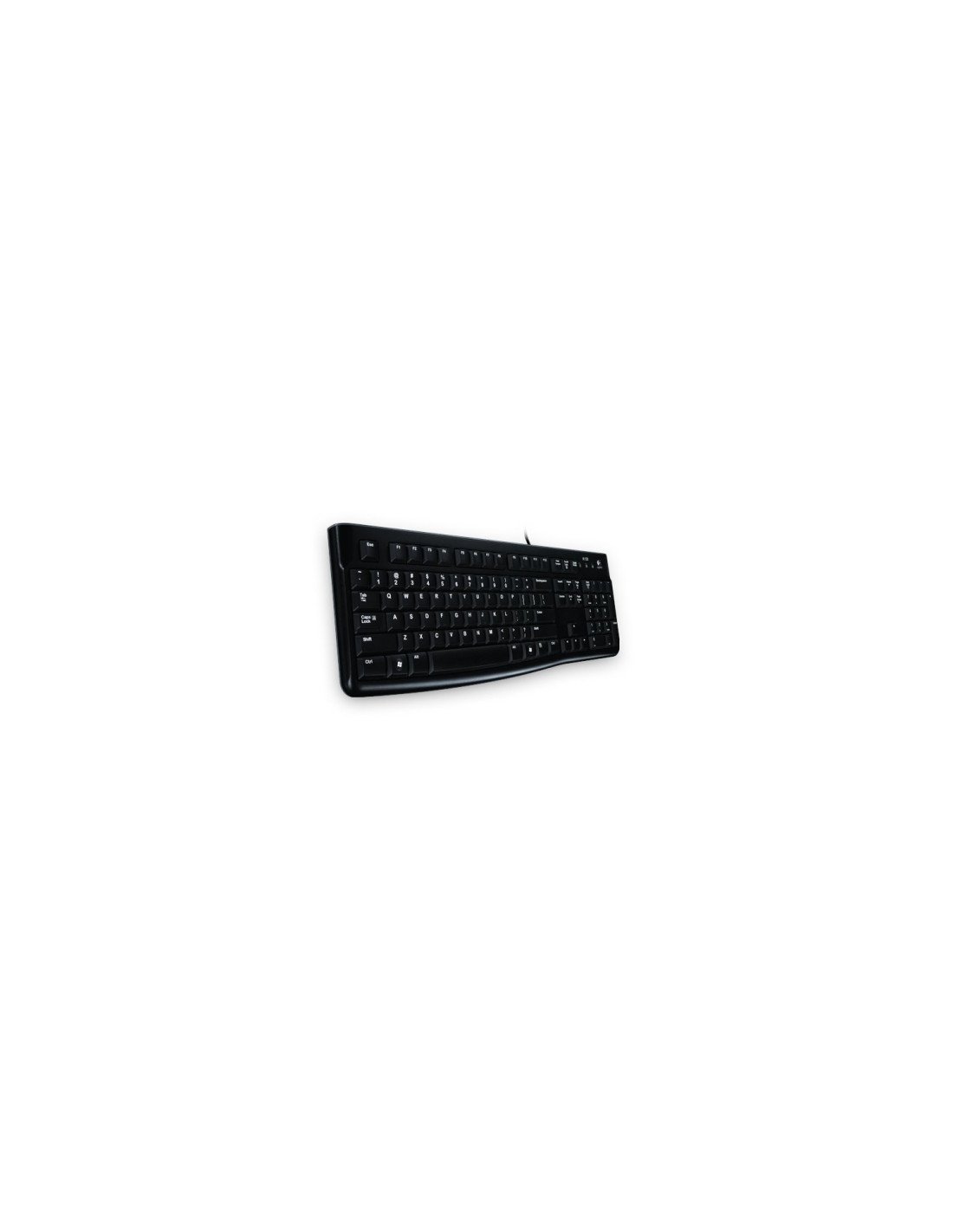 Logitech K120 Corded Keyboard teclado USB QWERTZ Alemán Negro