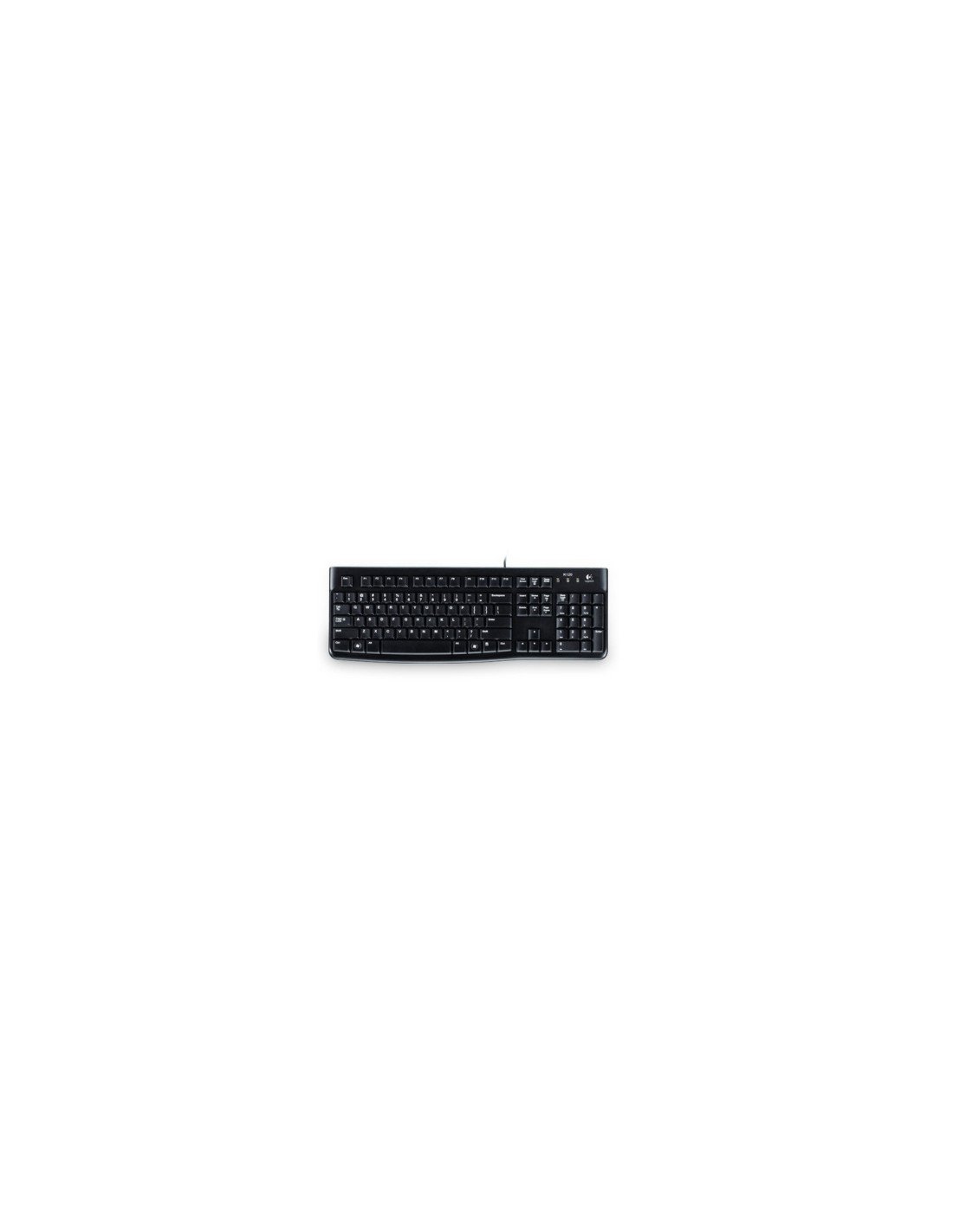 Logitech K120 Corded Keyboard teclado USB QWERTZ Alemán Negro