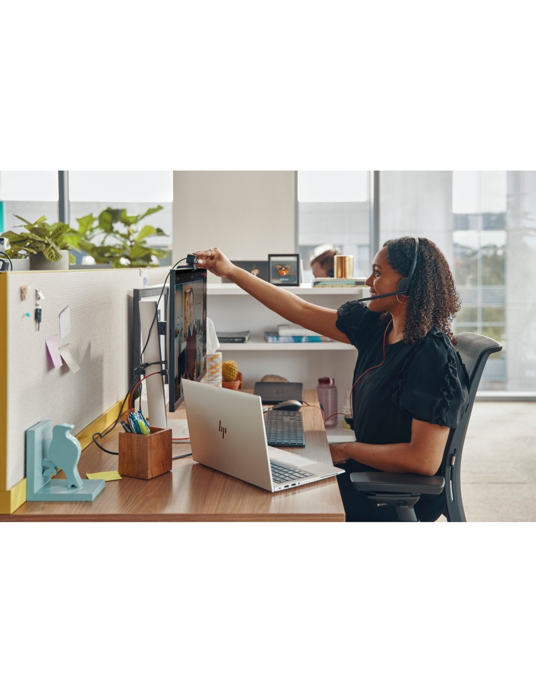 POLY Auriculares Blackwire 3220 estéreo USB-C negro + adaptador USB-C/A (paquete)