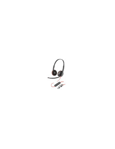 HP Poly Auriculares Poly Blackwire 3220 estéreo USB-C negro + 2