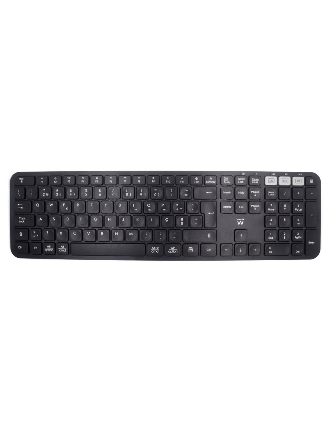 Ewent EW3277 teclado Universal RF inalámbrico QWERTY Español Negro