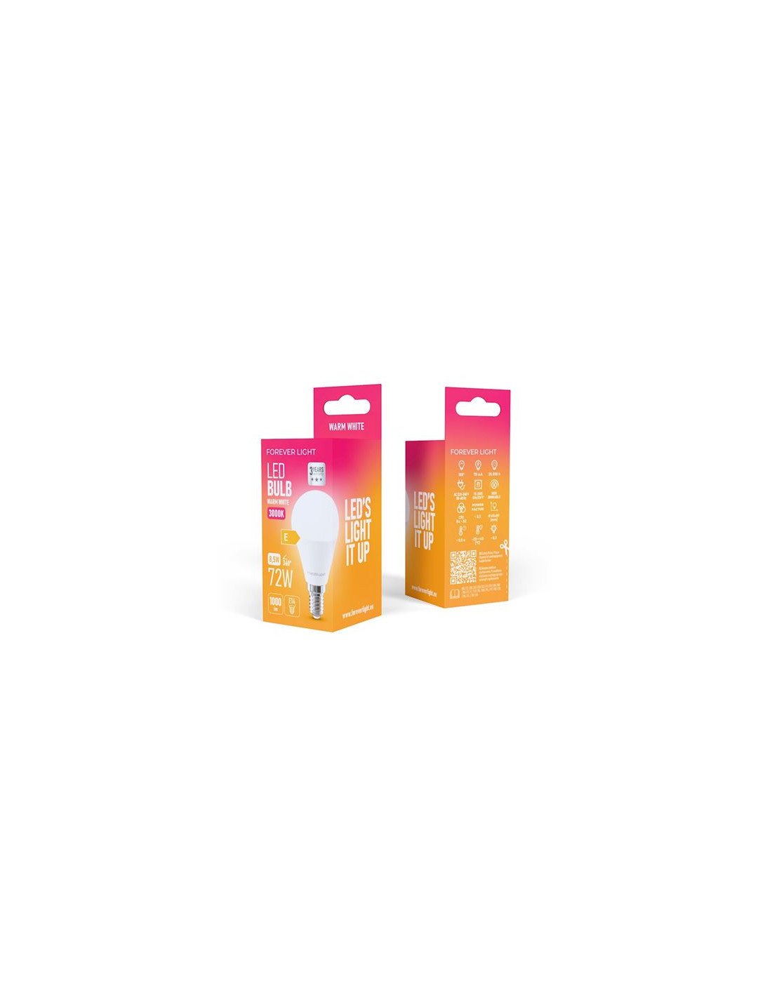 BOMBILLA LED C37 | 8.5W | 1000LM | E14 | LUZ CALIDA FOREVER