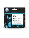 HP Cabezal de impresión negro mate/cian DesignJet 774