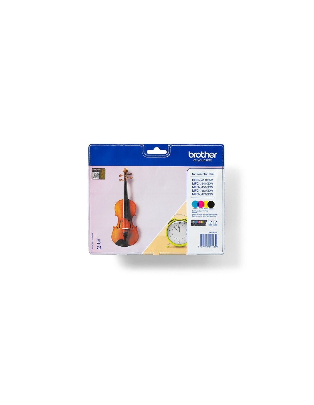 Brother LC127XLVALBP cartucho de tinta 4 pieza(s) Original Negro, Cian, Magenta, Amarillo