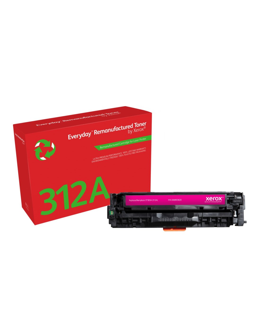 Everyday Tóner ™ Magenta remanufacturado de Xerox es compatible con HP 312A (CF383A), Capacidad estándar