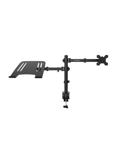 CoolBox Soporte de dos brazos para monitor y portátil MP01