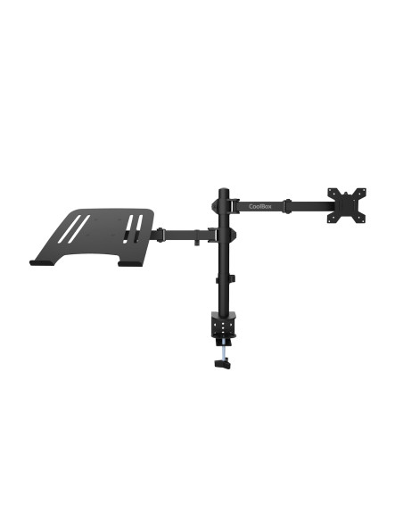 CoolBox Soporte de dos brazos para monitor y portátil MP01