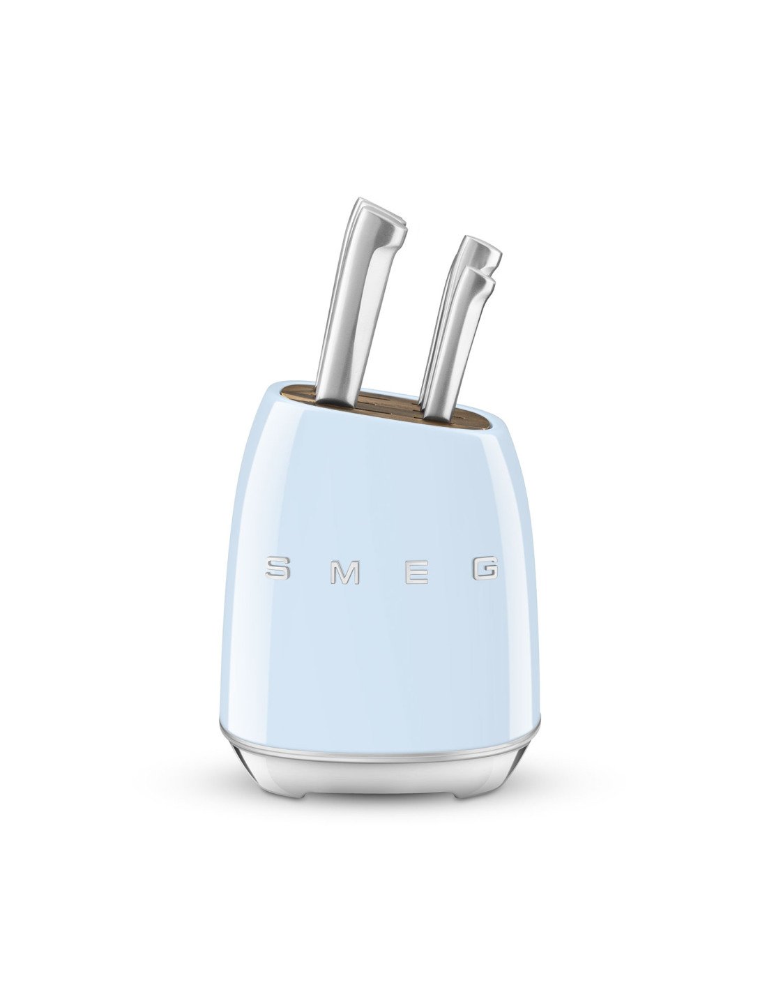 Smeg KBSF02PB juego de cuchillos y cubertería de cocina Bloque con ranuras para cuchillos