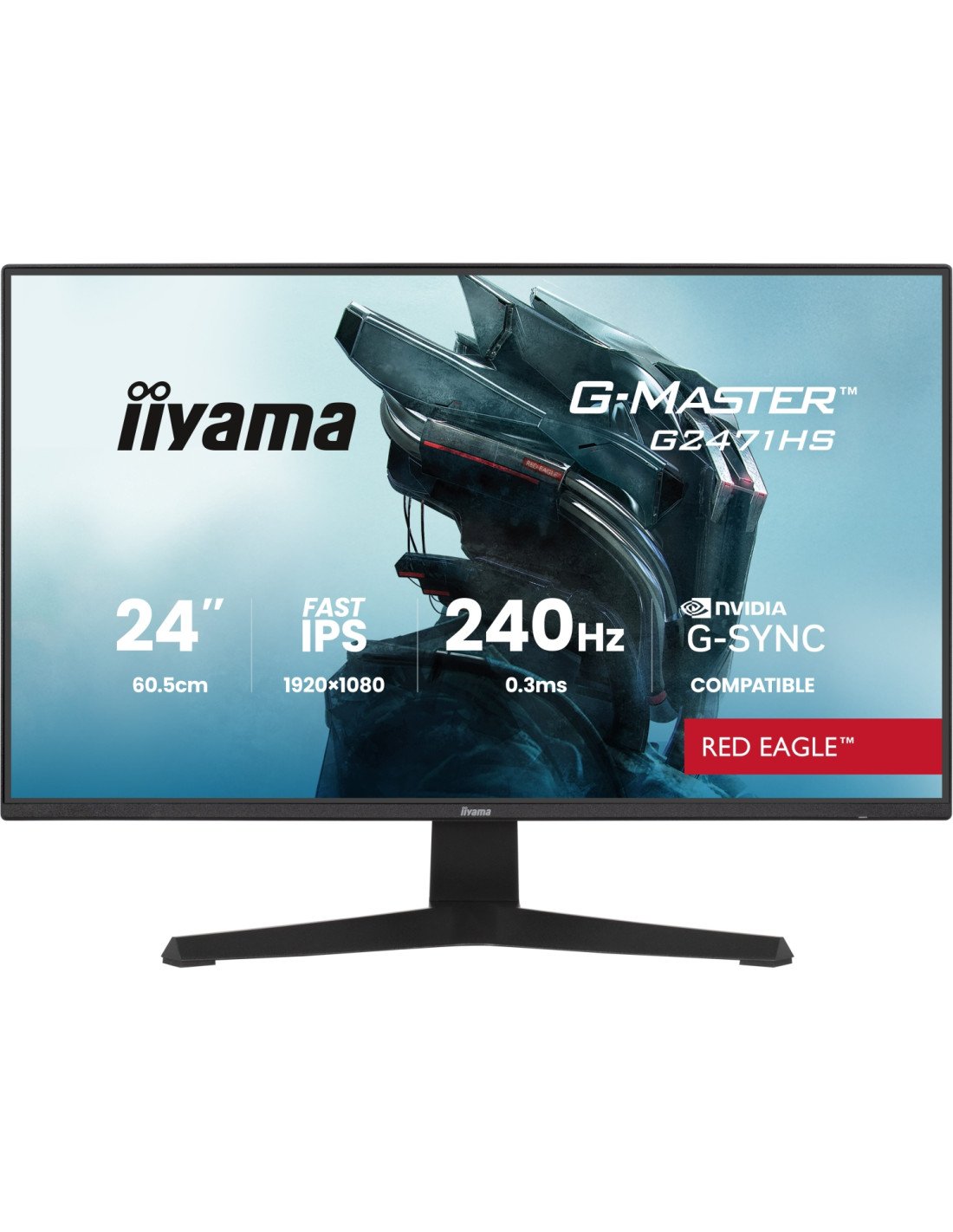 iiyama G-MASTER G2471HS-B1 pantalla para PC 60,5 cm (23.8") 1920 x 1080 Pixeles Full HD Negro