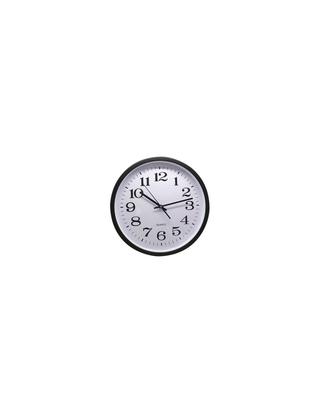 RELOJ OFICINA 35CM ALUMINIO NEGRO BISMARK